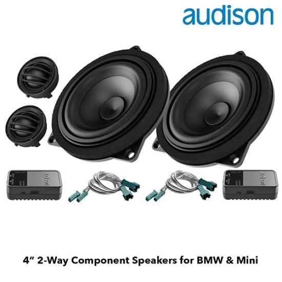 Audison APBMW K4E двукомпонентна система за оригинално вграждане в BMW 1, 3, 4, 5, 6, 7, X1, Mini