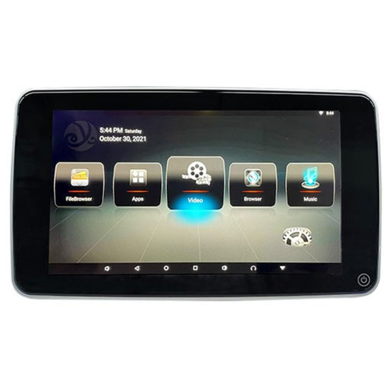 Монитор за подглавник 10.8″ Android 9, IPS FullHD, Wi-Fi, BT, Touch Screen