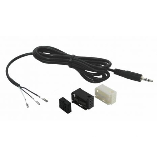 30.857.4 AUX-IN преход Most 12 PIN + Jack stereo 3.5 мм за Mercedes, BMW, Volkswagen, Citroen, Peugeot, Audi, Skoda, Opel