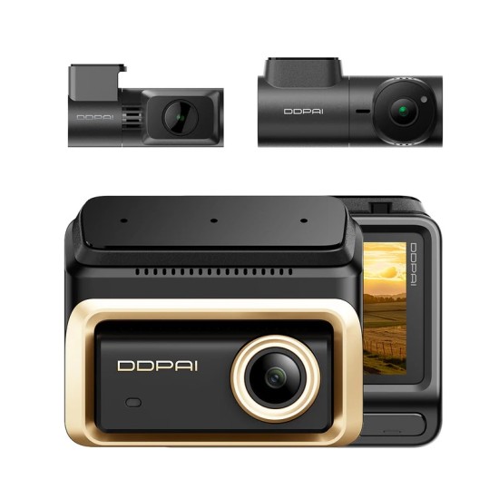 DDPAI Z90 Master Видеорегистратор 3CH 3CH Front, 4K (преден) + 4K (заден) + 3K (вътрешен) Dash Cam