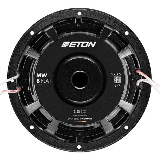Eton MW 8 Flat 200 mm (8") плитък субуфер 2x2Ω 2x200W RMS