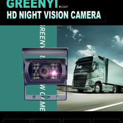 GreenYi P629 задна камера за бус, кемпер, автобус - черен цвят