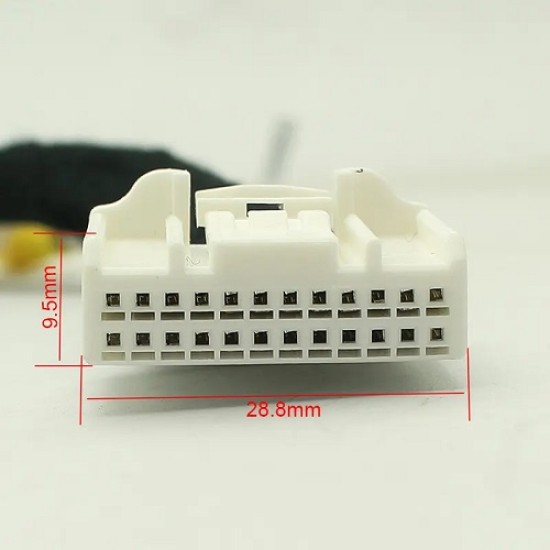 GreenYi JP012 24-пинов кабелен преход за вход за NTSC камера за Renault и Dacia 2012>, Opel Vivaro 2014>