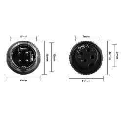 GreenYi P15 4 Pin 4 пинов удължителен видео кабел за камера 15 метра aviation video cable