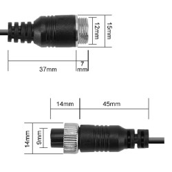 GreenYi P10 4 Pin 4 пинов удължителен видео кабел за камера 10 метра aviation video cable