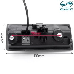 GreenYi PQ-903 задна камера за Volkswagen Passat CC B7/Golf 6/Jetta/Tiguan/Polo/Sharan (2012-2018)  Audi A3/A4 B8/A5 8T/A6/Q5 (2008-2017) 1280x720P