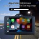 GreenYi T86 7" FHD IPS монитор с безжичен CarPlay, безжичен Android Auto