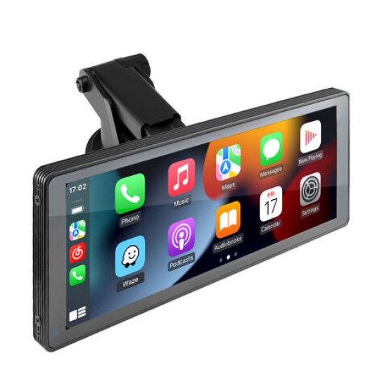 GreenYi T89 9" IPS Full HD монитор с безжичен CarPlay, безжичен Android Auto