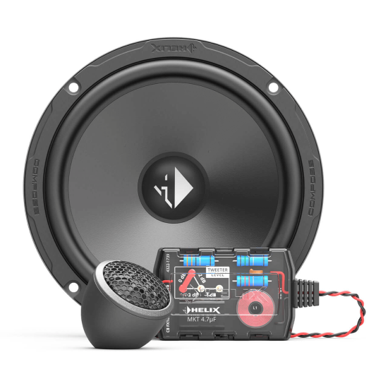 Helix CB K165.2-S3, двукомпонентна система, 16.5см+20мм, 80W RMS, 3Ohm