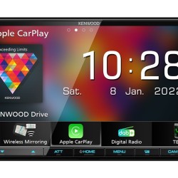 Kenwood DMX8021DABS 7" 2-DIN с безжичен Carplay и Android Auto