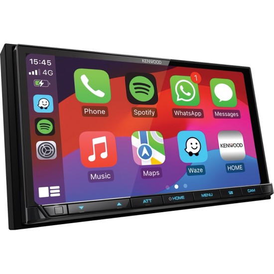 Kenwood DMX8021DABS 7" 2-DIN с безжичен Carplay и Android Auto