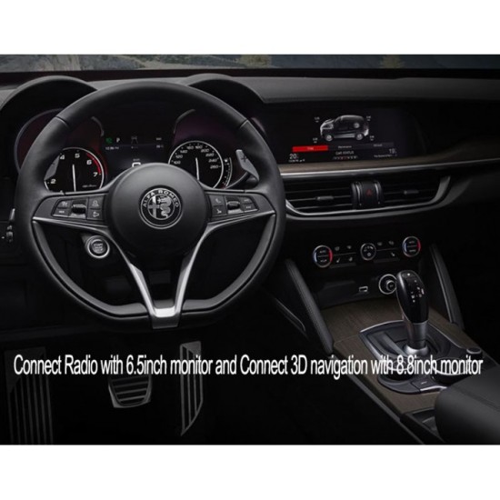 Navlinkz ALFA-RL3-C3D Видео и камера интерфейс за Alfa Romeo Stelvio и Giulia