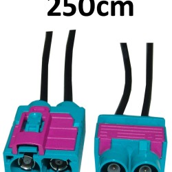 NavLinkz CAB-2FAK-MF250 Двойна Fakra букса мъжки към женски с кабел 250см