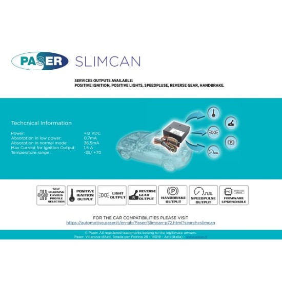 Paser Slimcan CF0006UNUN11/85 - CAN преобразувател към аналогови сигнали