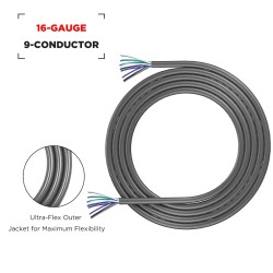 Recoil SW9C16-20 Кабел за високоговорители 16 AWG OFC 9-жилен 6m