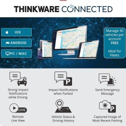 Преден и заден видеорегистратор Thinkware Dash Cam Q850 Pro Front and Rear