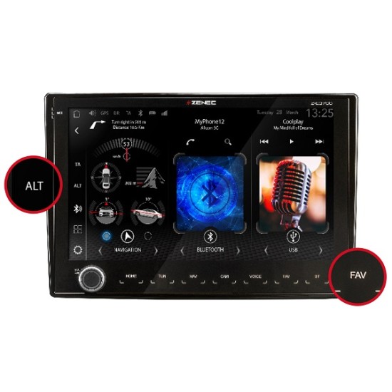Zenec Z-E3776 Multimedia + Z-EMAP76MH-TT3